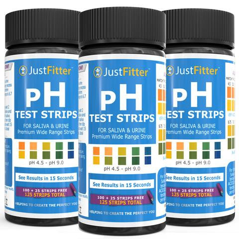 pH test strips 3 bottles