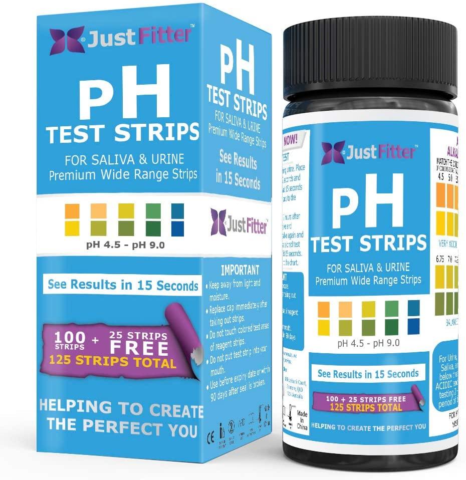pH Test Strips for Saliva and Urine Amazon Review Posted by Just Fitter Customer
